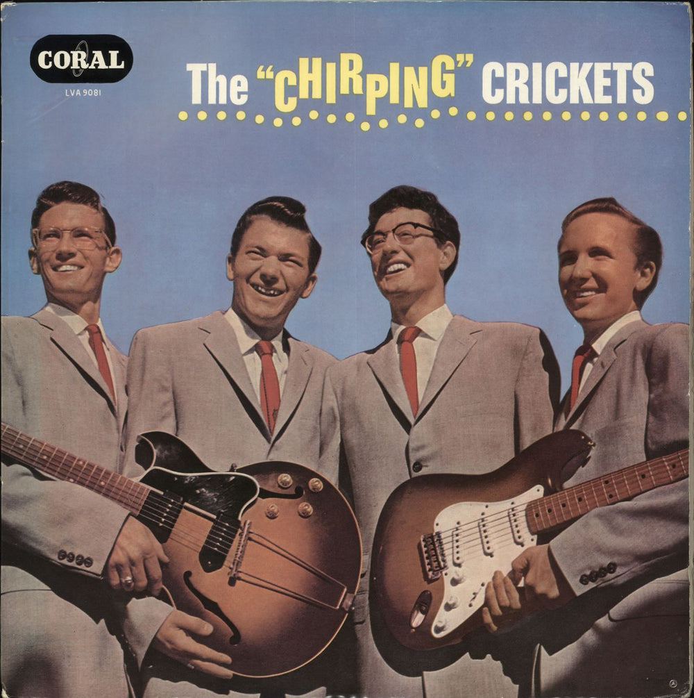 The Crickets The "Chirping" Crickets - 1st UK vinyl LP album (LP record) LVA9081