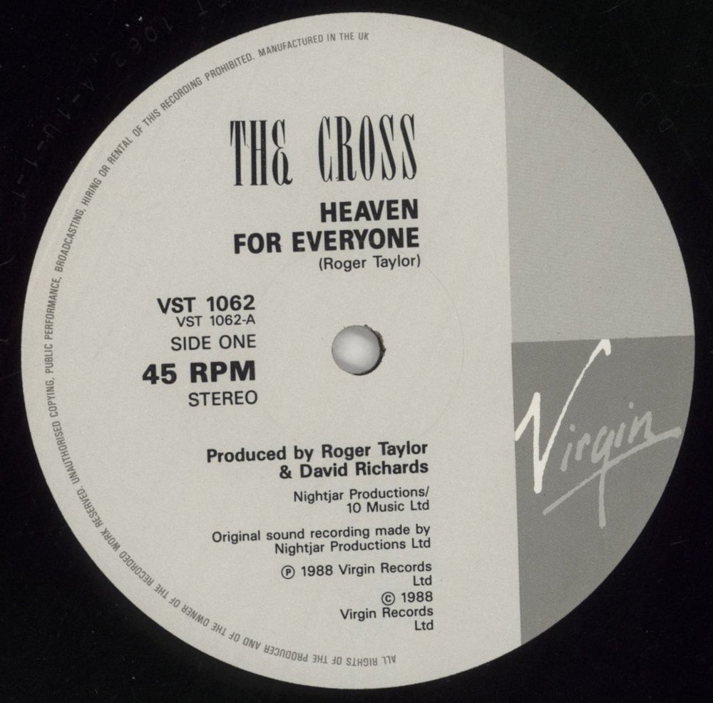 The Cross Heaven For Everyone - EX UK 12" vinyl single (12 inch record / Maxi-single) CRO12HE859637
