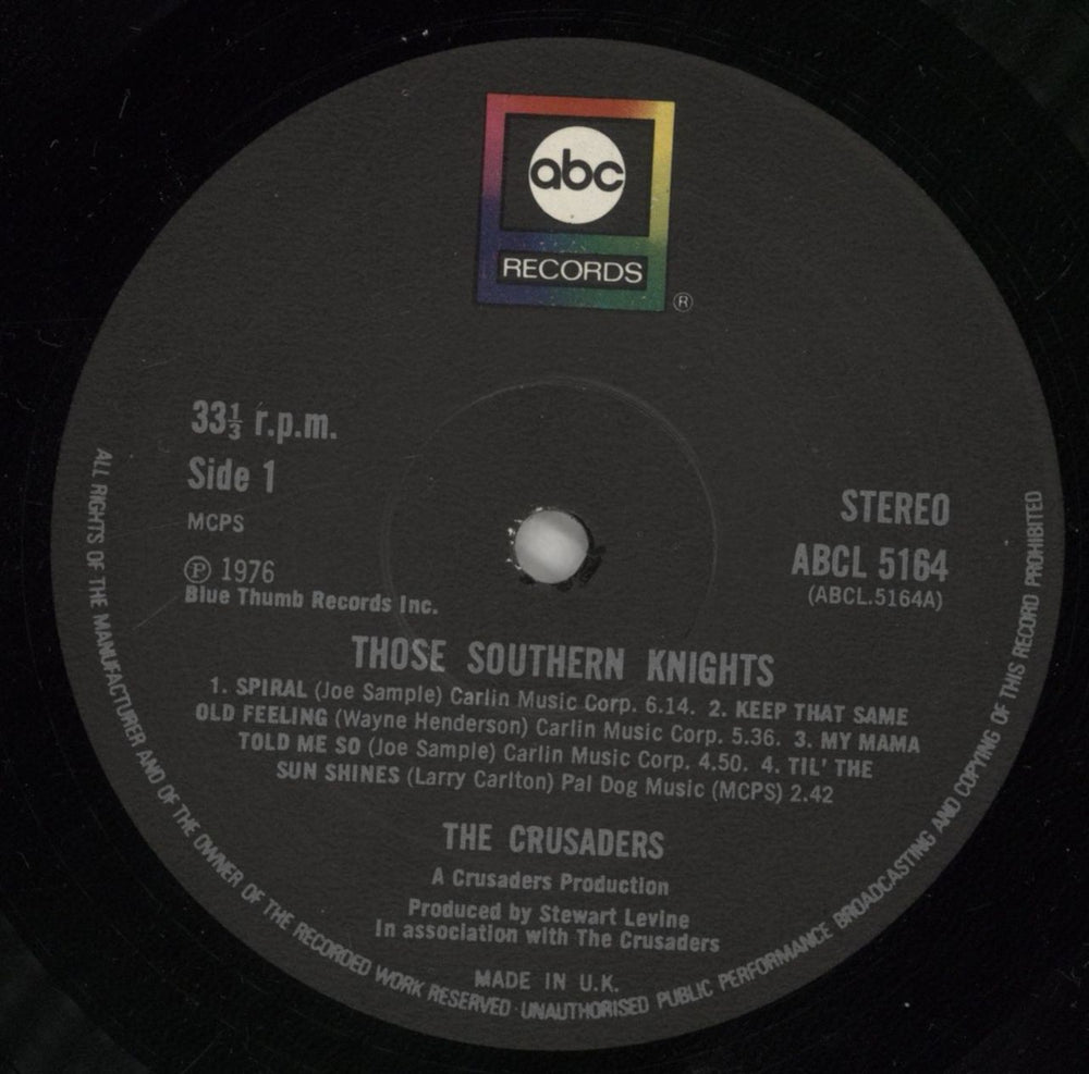 The Crusaders Those Southern Knights UK vinyl LP album (LP record) CDULPTH297958