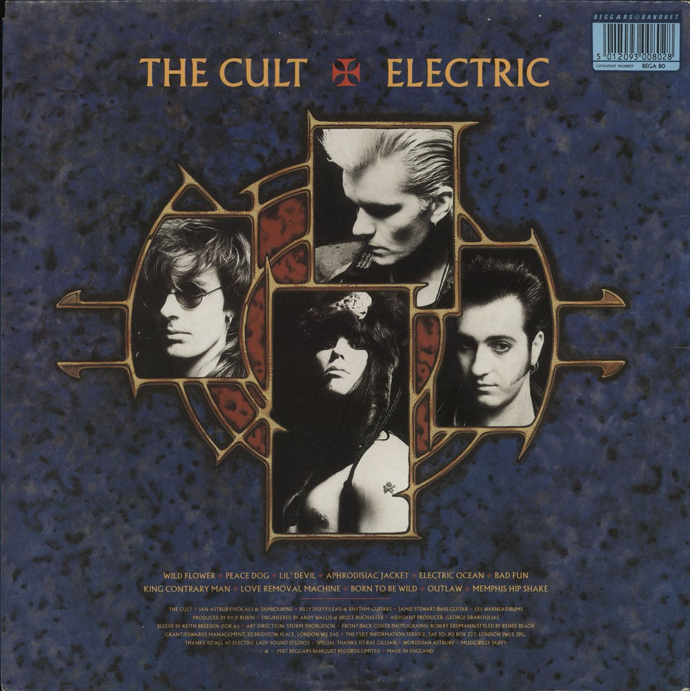 The Cult Electric UK vinyl LP album (LP record) 5012093008011