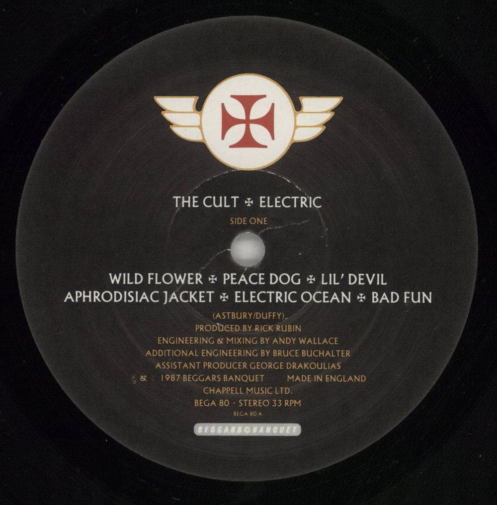 The Cult Electric UK vinyl LP album (LP record) CLTLPEL352278