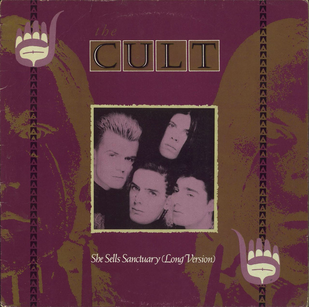 The Cult She Sells Sanctuary (Long Version) UK 12" vinyl single (12 inch record / Maxi-single) BEG135T