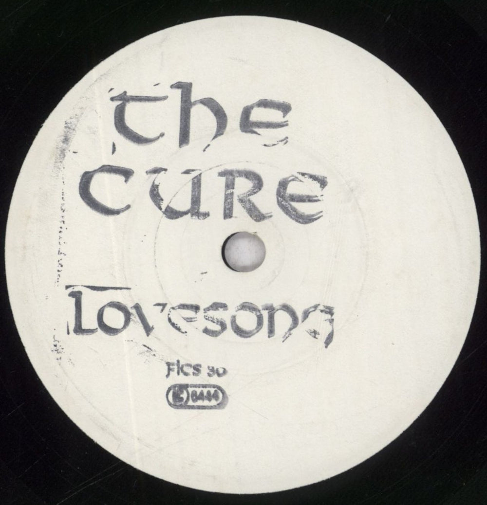 The Cure Lovesong UK Promo 7" vinyl single (7 inch record / 45) FICS30