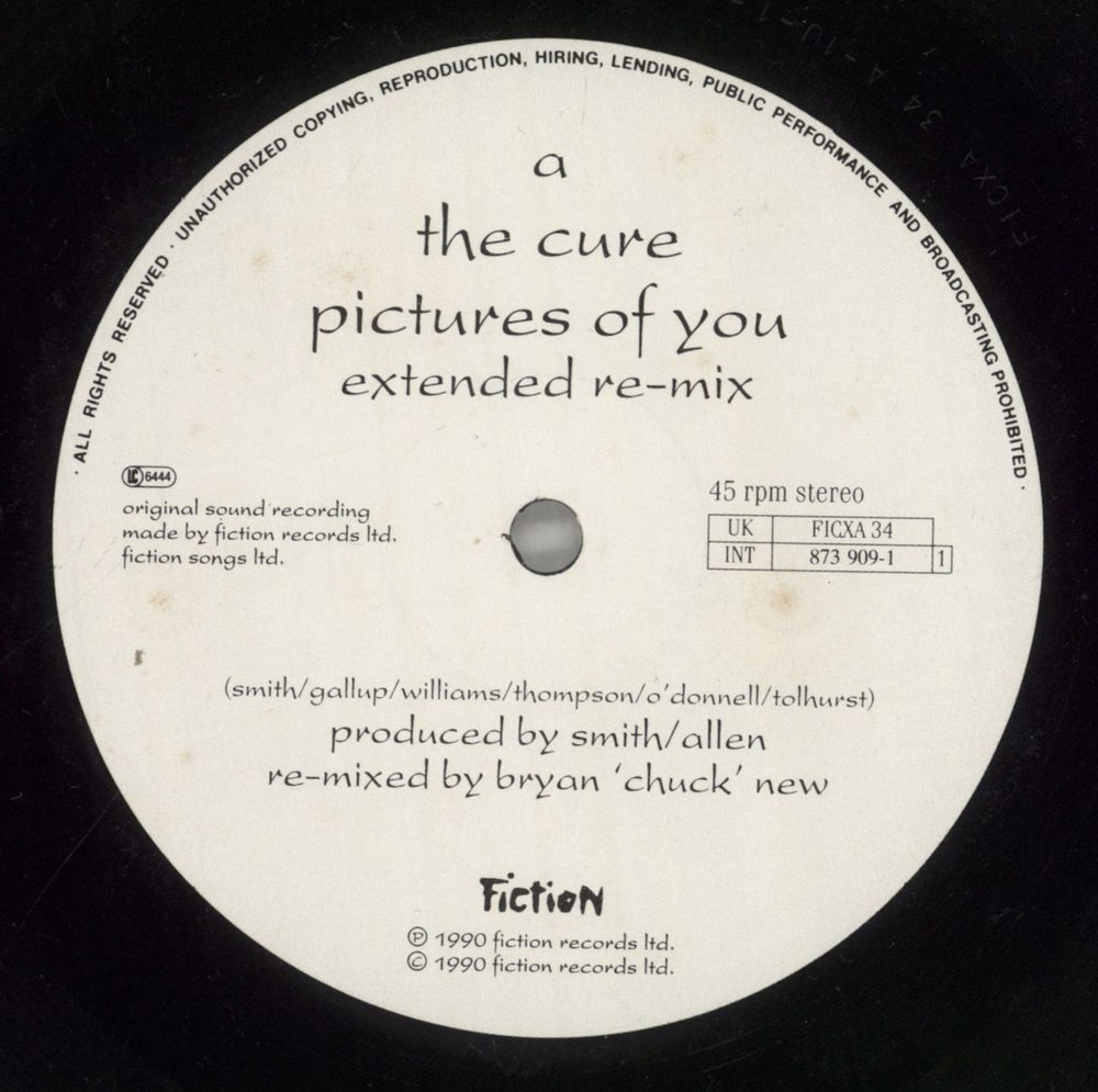 The Cure Pictures Of You UK 12" vinyl single (12 inch record / Maxi-single) CUR12PI39592