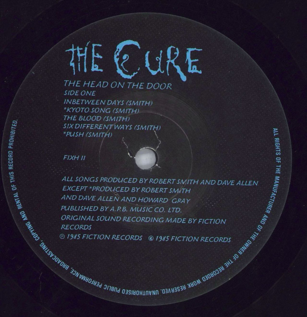 The Cure The Head On The Door + Lyric Inner UK vinyl LP album (LP record) CURLPTH113598