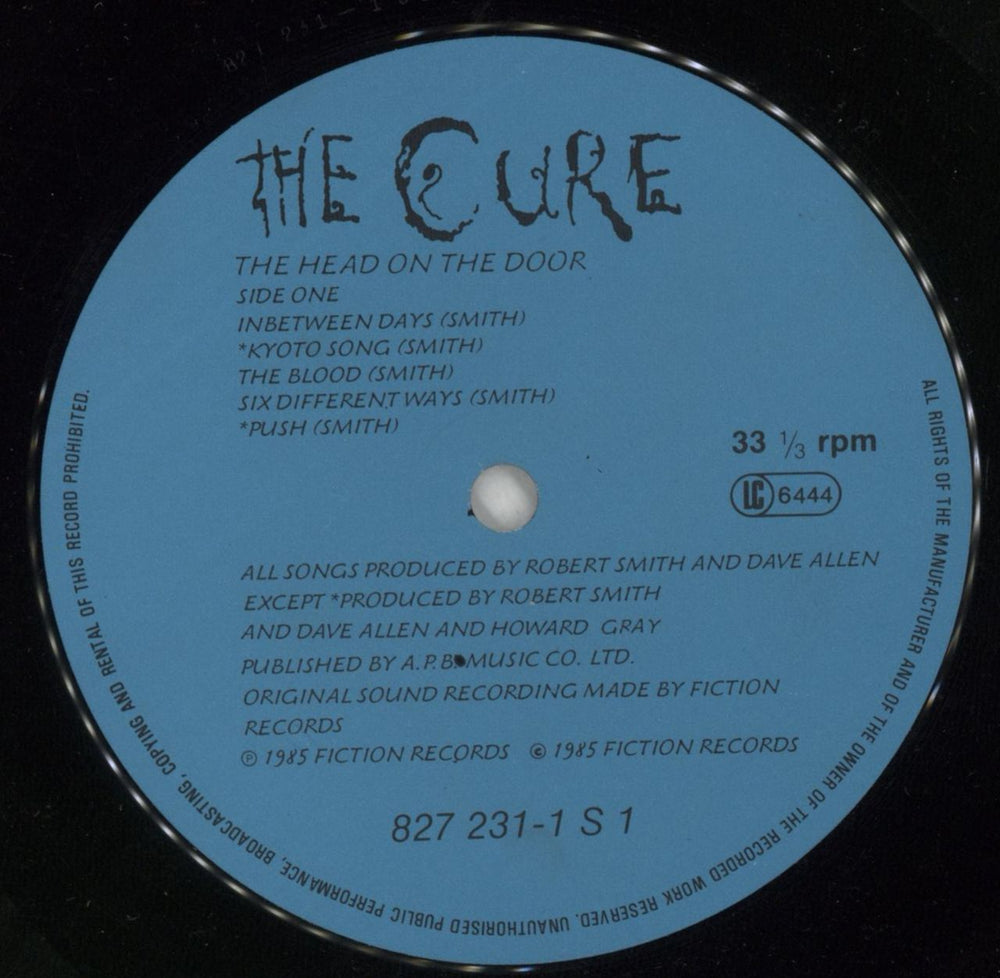 The Cure The Head On The Door - VG German vinyl LP album (LP record) CURLPTH869785