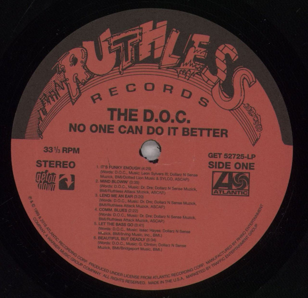 The D.O.C. No One Can Do It Better - RSD16 US vinyl LP album (LP record) YN9LPNO841903