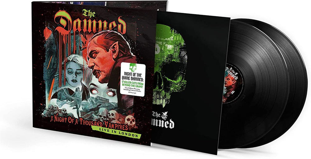 The Damned A Night Of A Thousand Vampires - Black Vinyl + Poster - Sealed UK 2-LP vinyl record set (Double LP Album) 0216982EMU