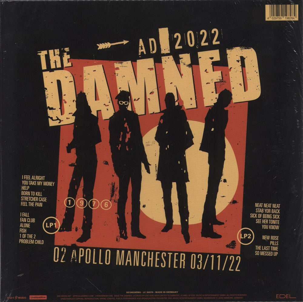 The Damned AD 2022 UK 2-LP vinyl record set (Double LP Album) 4029759198284