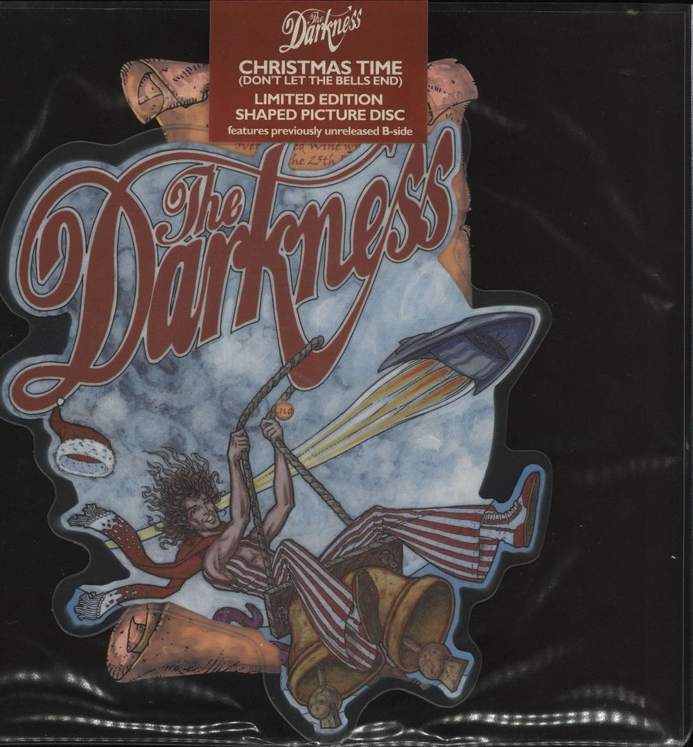 The Darkness Christmas Time (Don't Let The Bells End) UK shaped picture disc (picture disc vinyl record) DARK02