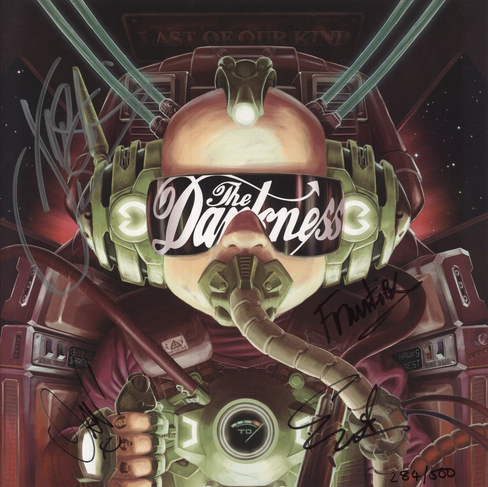 The Darkness Last Of Our Kind - Green Vinyl + Signed Numbered Print UK vinyl LP album (LP record)