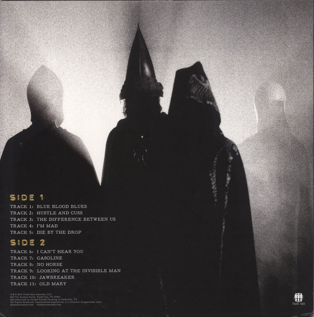 The Dead Weather Sea Of Cowards - 180gm Vinyl - EX US vinyl LP album (LP record) 093624966401