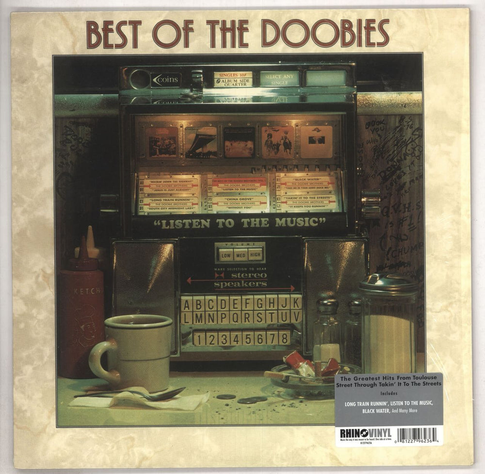 The Doobie Brothers Best Of The Doobies + Shrinkwrap UK vinyl LP album (LP record) 8122796236