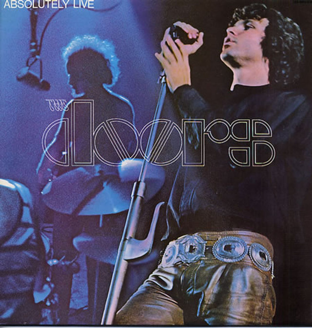 The Doors Absolutely Live - Butterfly Label UK 2-LP vinyl record set (Double LP Album) K62005