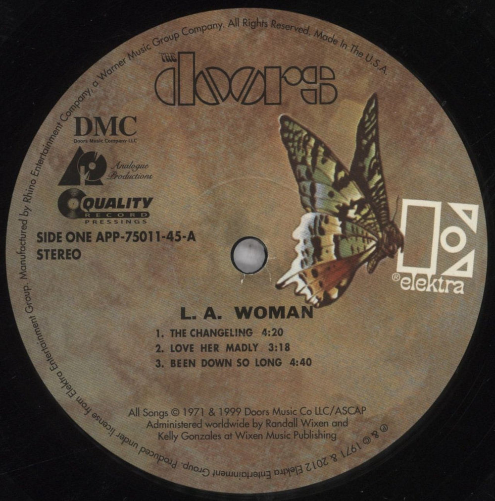 The Doors L.A. Woman - 180gm - 45RPM US 2-LP vinyl record set (Double LP Album) DOR2LLA847089