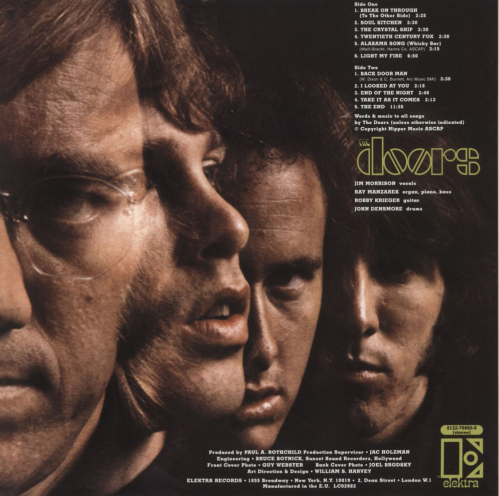 The Doors The Doors - 180gm UK vinyl LP album (LP record) 081227986506