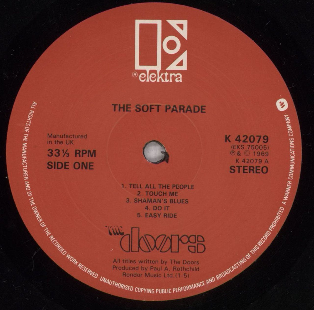 The Doors The Soft Parade - 4th - EX UK vinyl LP album (LP record) DORLPTH837039