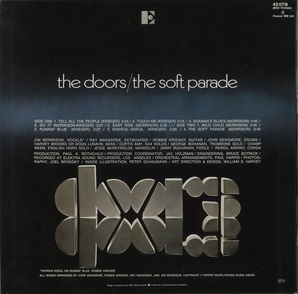 The Doors The Soft Parade - Butterfly Label German vinyl LP album (LP record) 077774890212