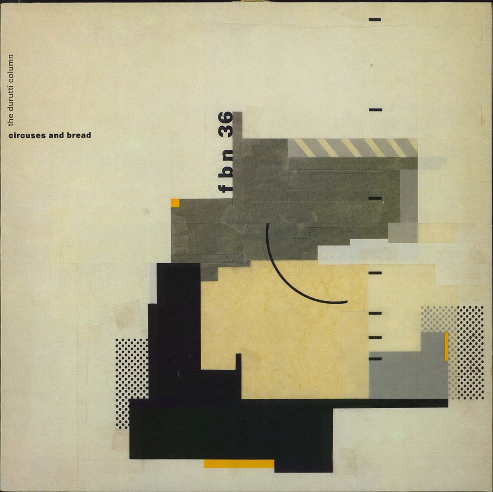 The Durutti Column Circuses And Bread Belgian vinyl LP album (LP record) FBN36