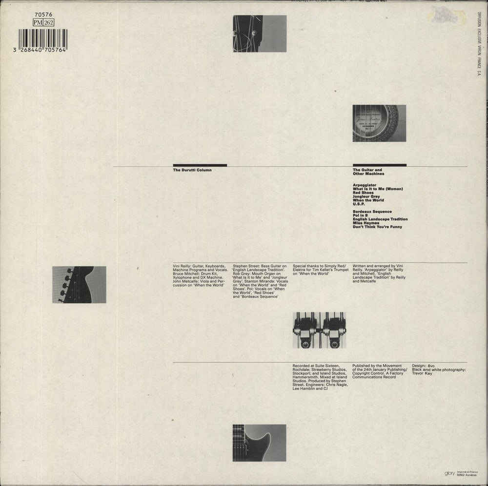 The Durutti Column The Guitar And Other Machines French Promo vinyl LP album (LP record)