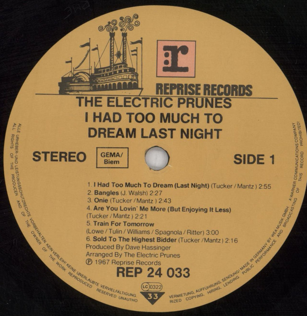 The Electric Prunes The Electric Prunes - shrink German vinyl LP album (LP record) EPRLPTH817852