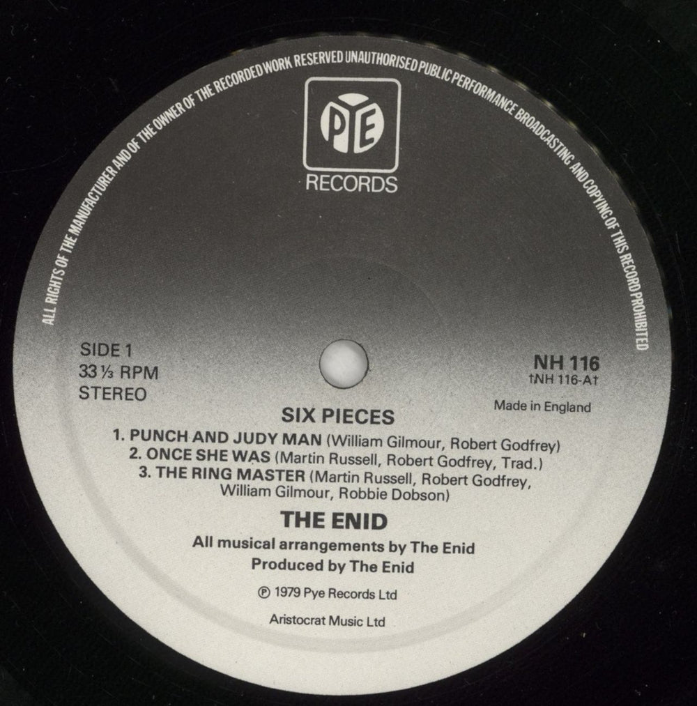 The Enid Six Pieces - EX UK vinyl LP album (LP record) EIDLPSI787553