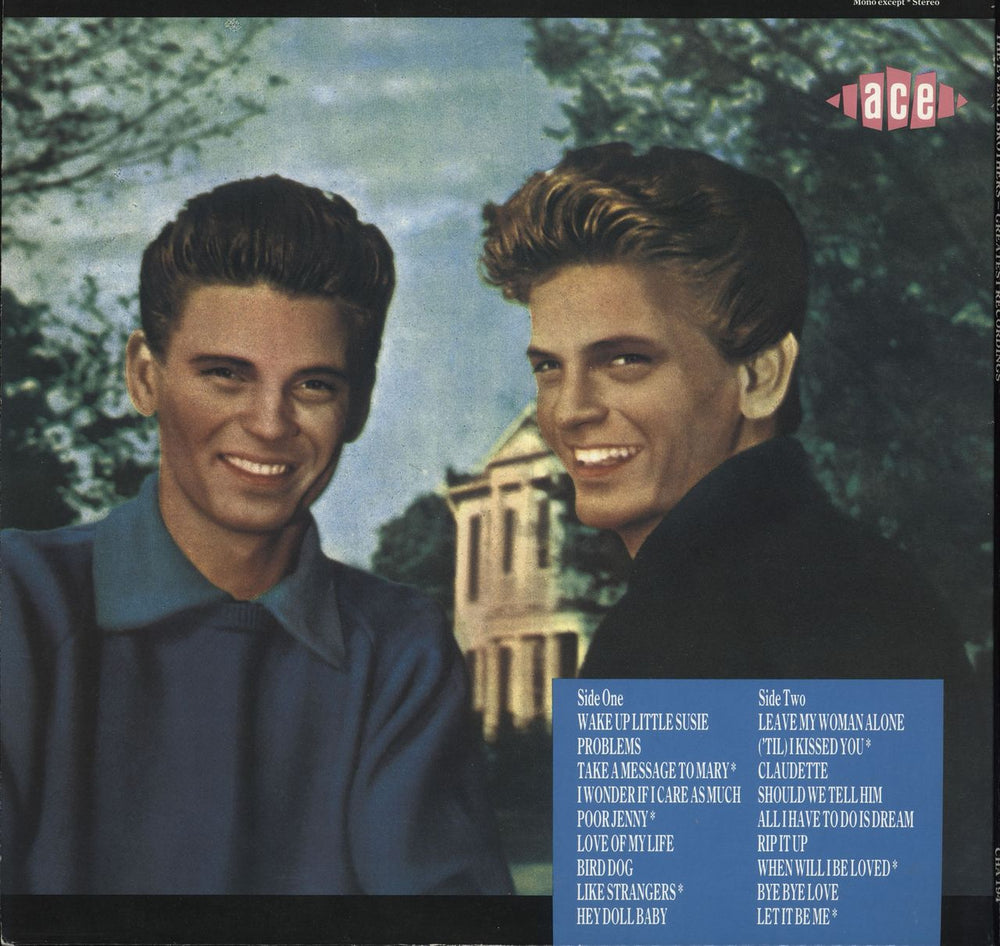 The Everly Brothers Greatest Recordings UK vinyl LP album (LP record)