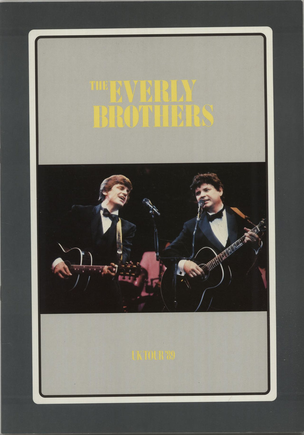 The Everly Brothers UK Tour '89 UK tour programme TOUR PROGRAMME