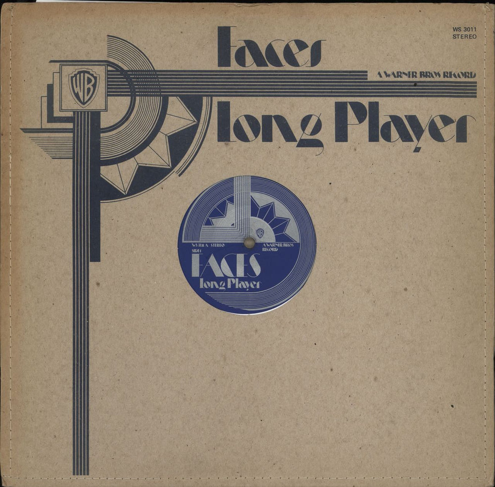 The Faces Long Player - 1st - VG UK vinyl LP album (LP record) WS3011