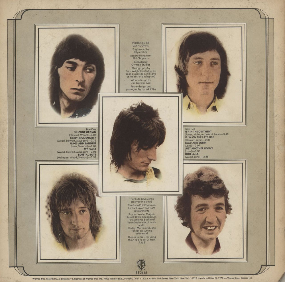 The Faces Ooh La La - 2nd - VG US vinyl LP album (LP record)