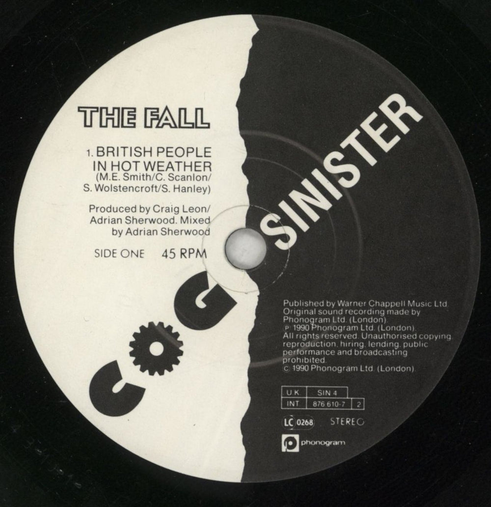 The Fall Telephone Thing UK 7" vinyl single (7 inch record / 45) FLL07TE182490