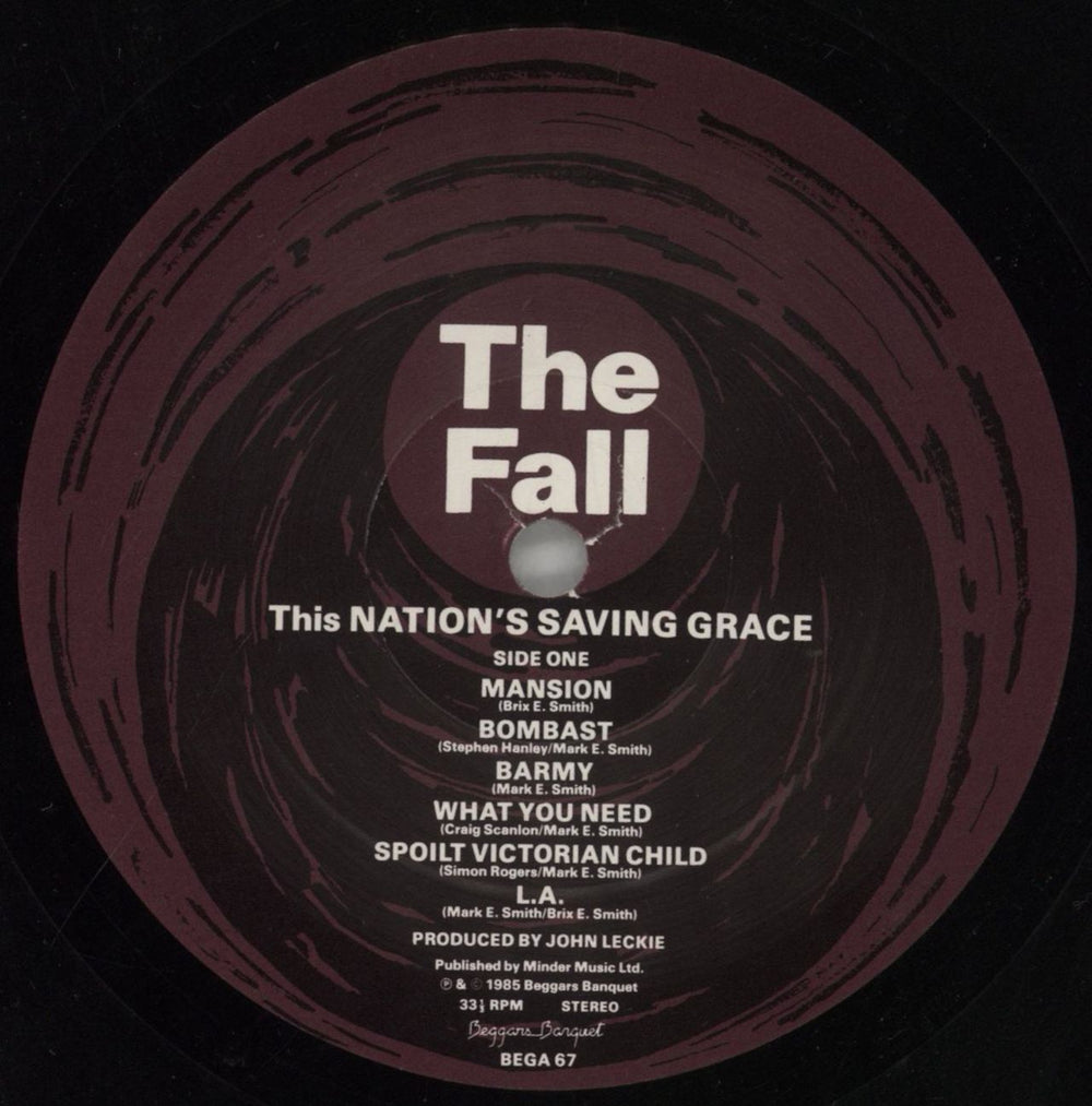 The Fall This Nation's Saving Grace - EX UK vinyl LP album (LP record) FLLLPTH799939