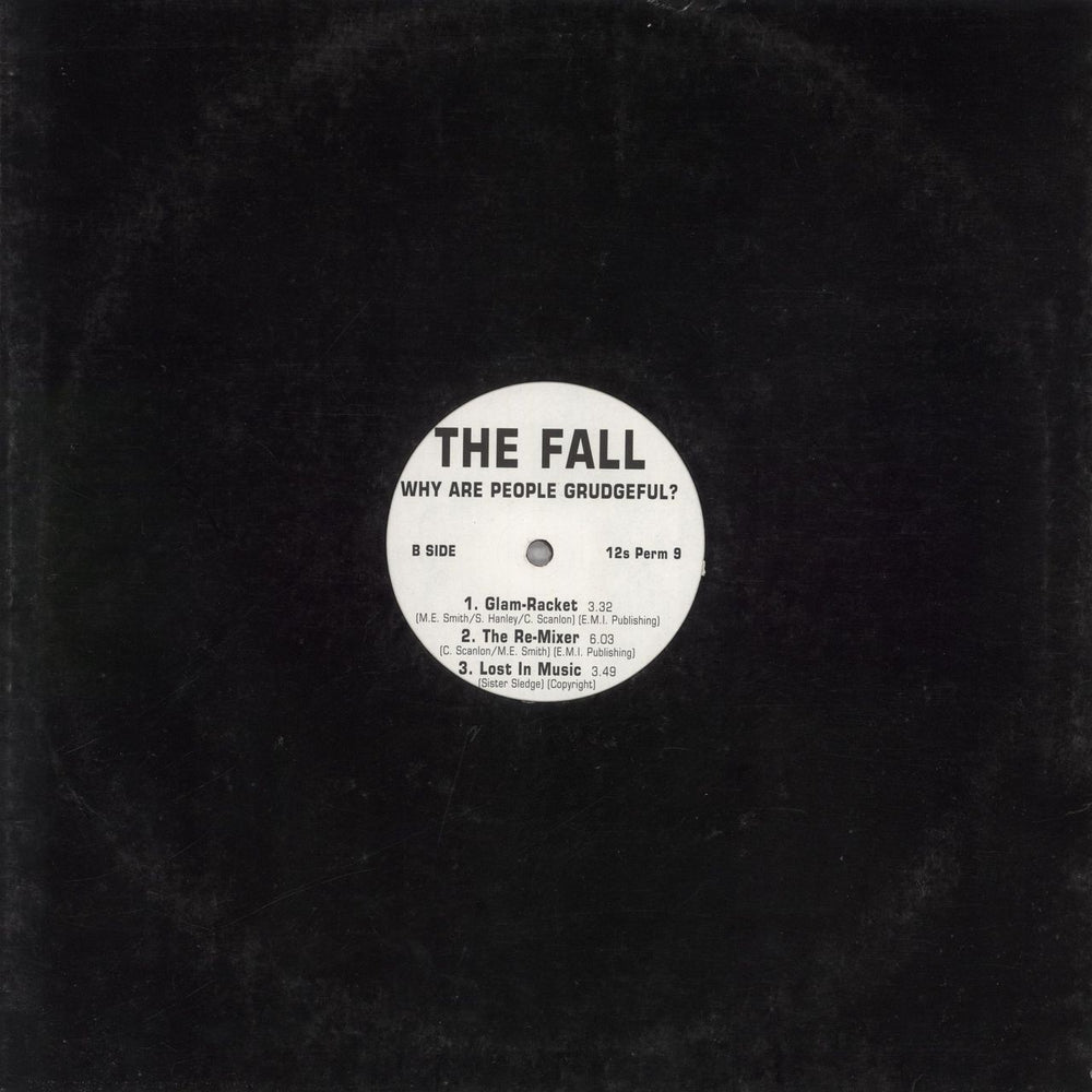 The Fall Why Are People Grudgeful? - Promo UK 12" vinyl single (12 inch record / Maxi-single)