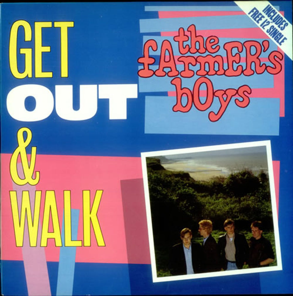 The Farmers Boys Get Out & Walk + Bonus 12" UK vinyl LP album (LP record) EMC1077993