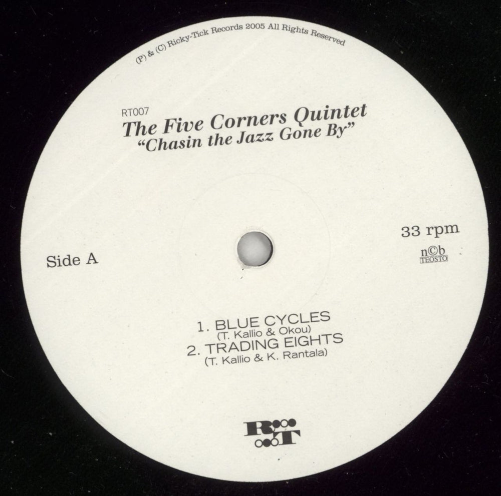 The Five Corners Quintet Chasin’ The Jazz Gone By Finnish 2-LP vinyl record set (Double LP Album) W1F2LCH869347