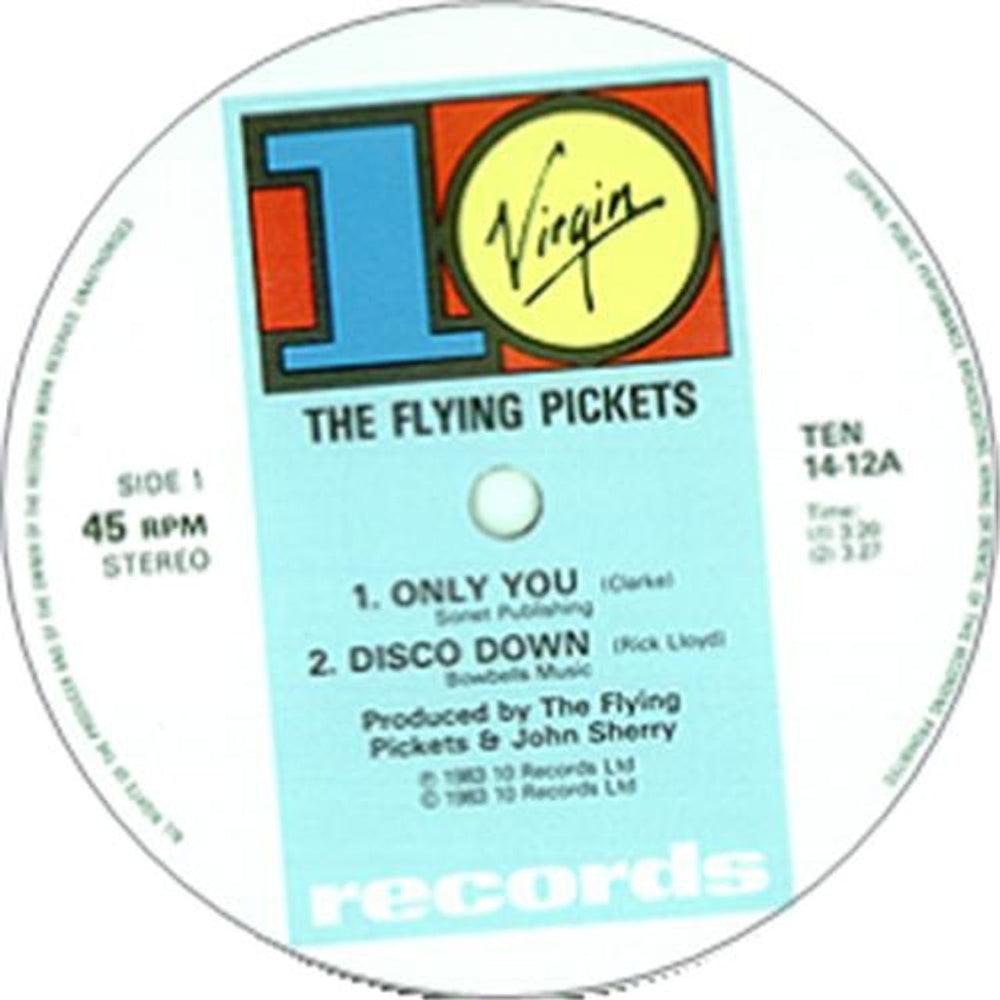 The Flying Pickets Only You UK 12" vinyl single (12 inch record / Maxi-single) TEN14-12