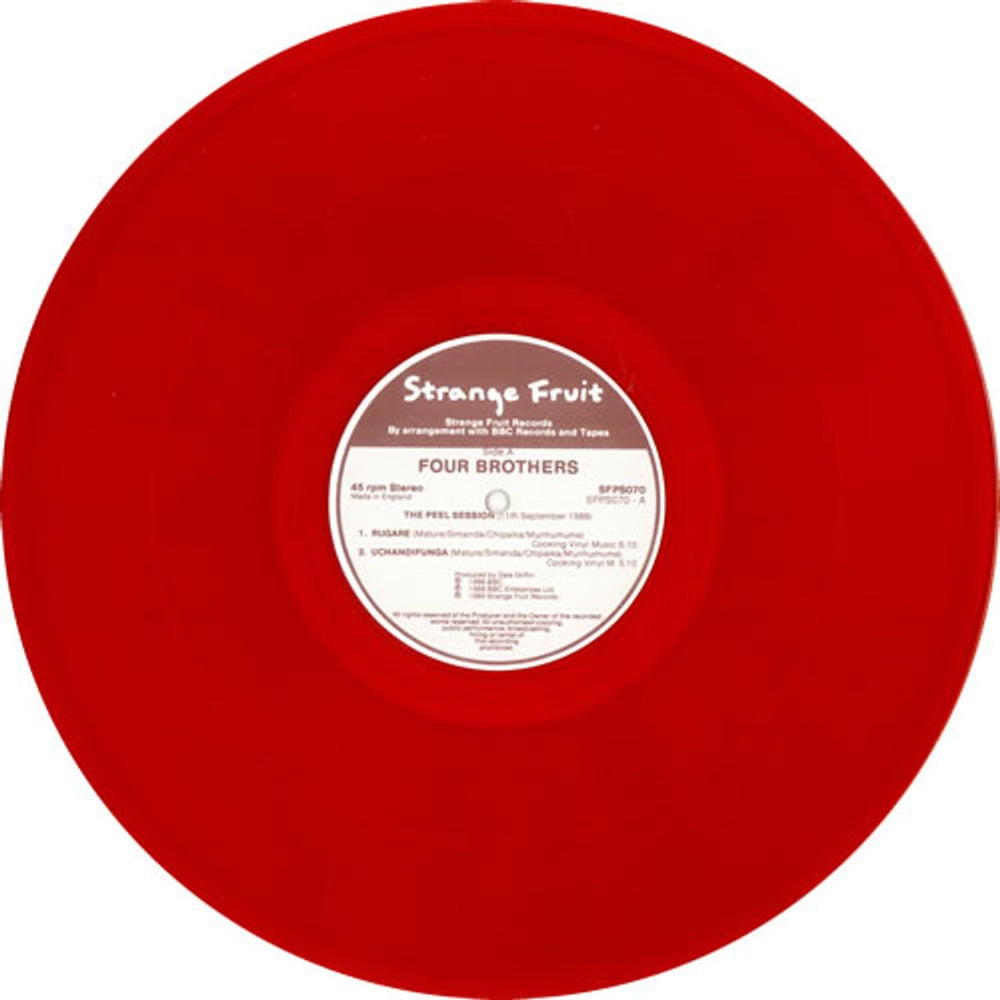 The Four Brothers The Peel Sessions - Red Vinyl UK 12" vinyl single (12 inch record / Maxi-single) 4-B12TH499561