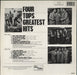 The Four Tops Greatest Hits German vinyl LP album (LP record) 035627228018