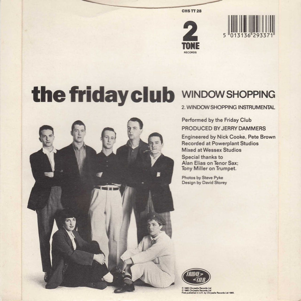 The Friday Club Window Shopping - P/S UK 7" vinyl single (7 inch record / 45) WRF07WI624536