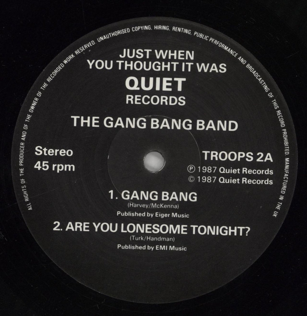 The Gang Bang Band Gang Bang UK 12" vinyl single (12 inch record / Maxi-single) 8VJ12GA860448