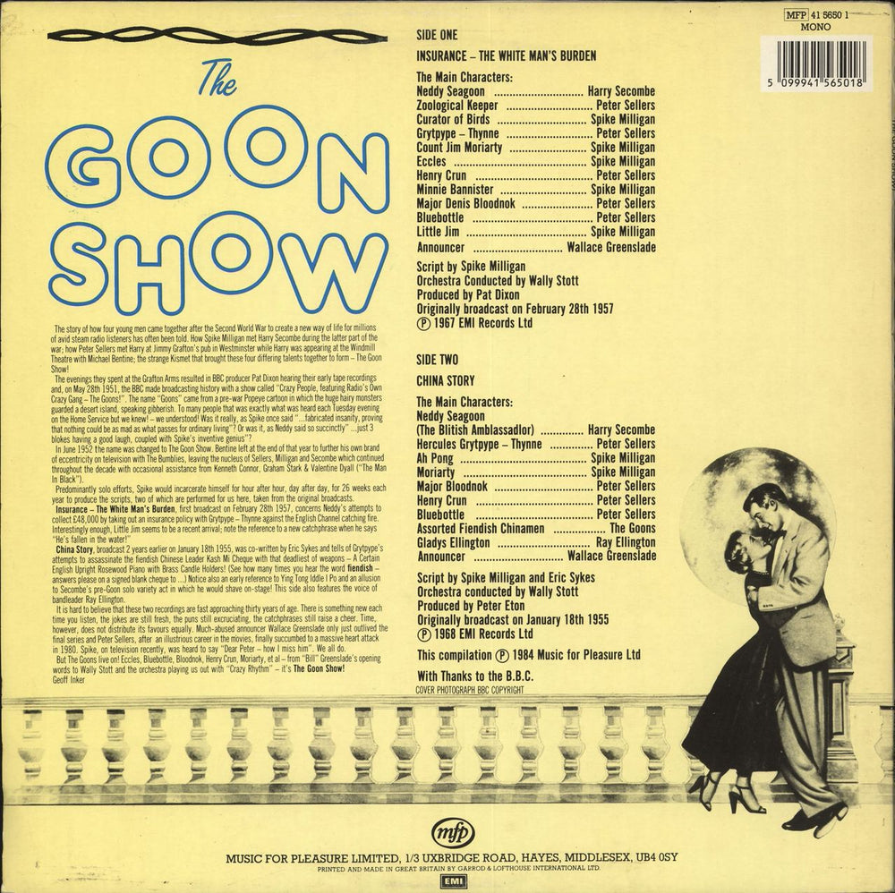 The Goons The Goon Show UK vinyl LP album (LP record) 5099941565018