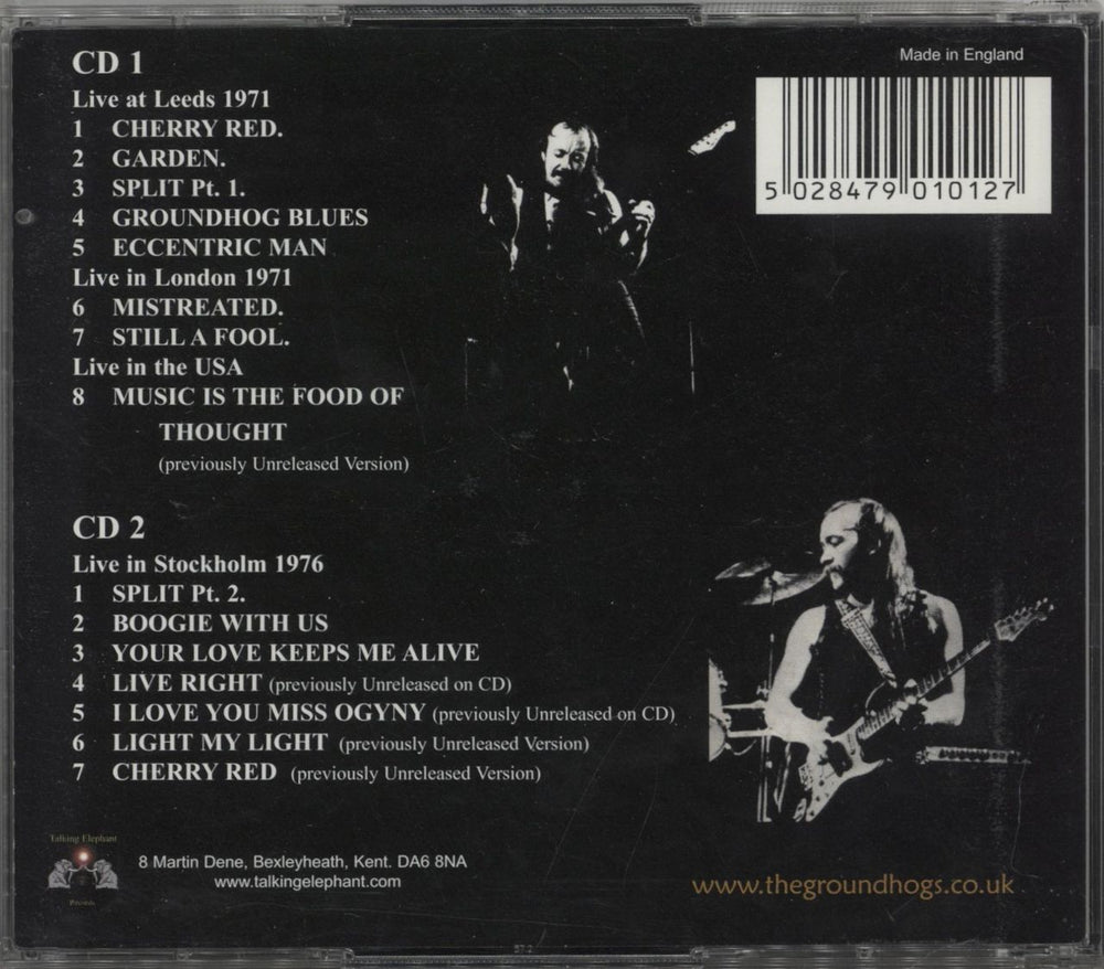 The Groundhogs Hoggin' The Stage - Plus UK 2 CD album set (Double CD) 5028479010127