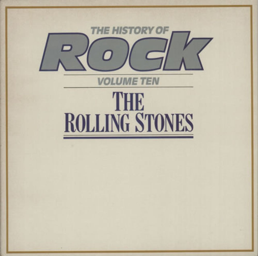 The History Of Rock The History Of Rock Volume Ten UK vinyl LP album (LP record) HRL010