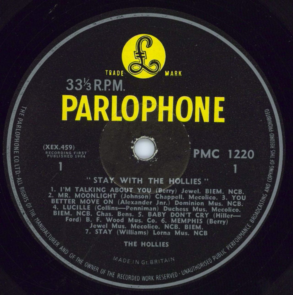 The Hollies Stay With The Hollies - 2nd - EX/VG+ UK vinyl LP album (LP record) HLLLPST607456