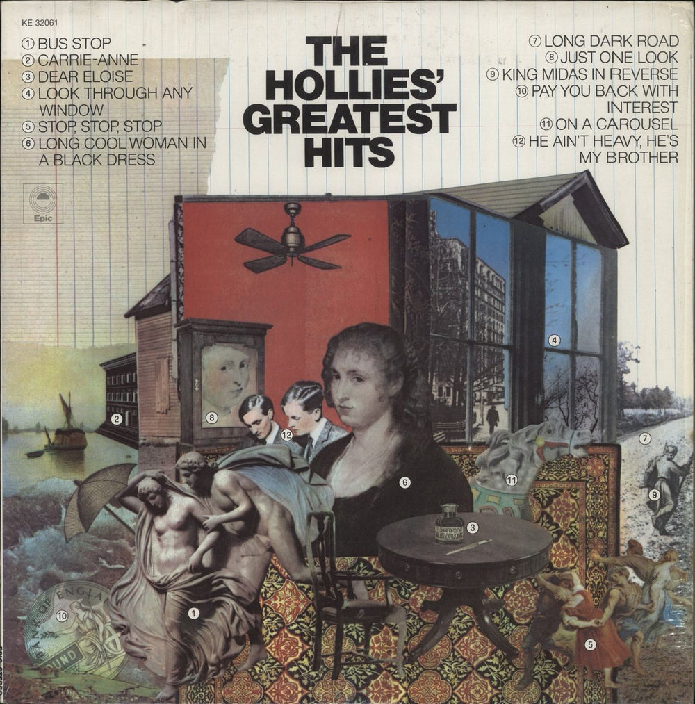 The Hollies The Hollies' Greatest Hits US vinyl LP album (LP record) KE32061