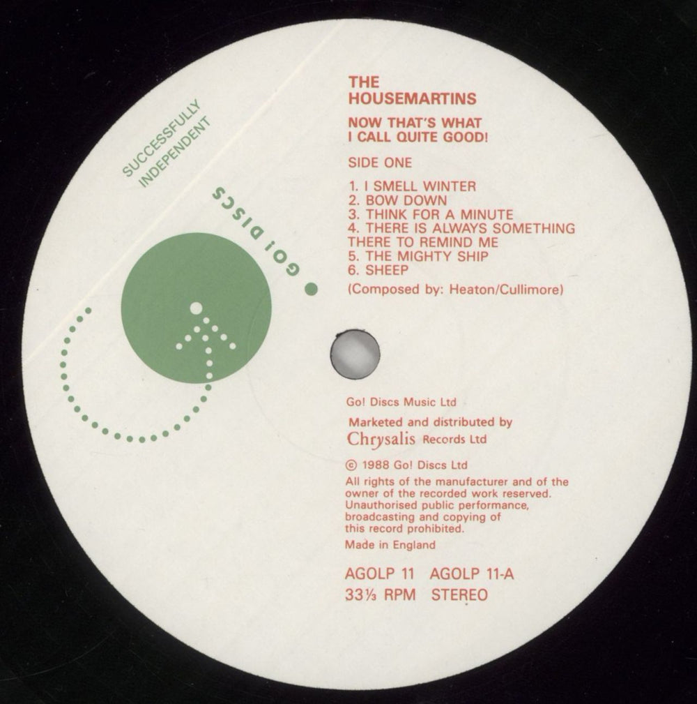 The Housemartins Now That's What I Call Quite Good UK 2-LP vinyl record set (Double LP Album) HMT2LNO192807