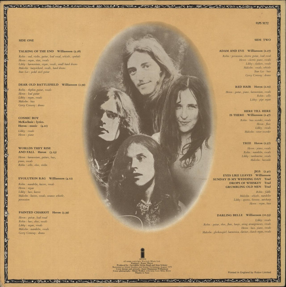 The Incredible String Band Liquid Acrobat As Regards The Air UK vinyl LP album (LP record)