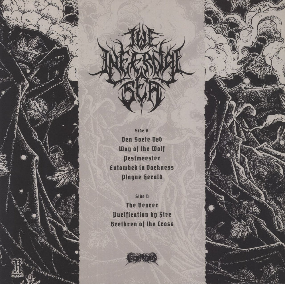 The Infernal Sea The Great Mortality - Grey & Black Splatter UK vinyl LP album (LP record)