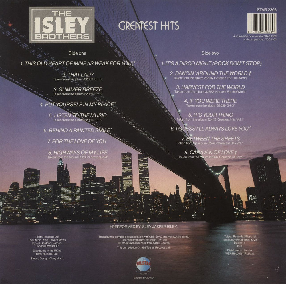 The Isley Brothers Greatest Hits UK vinyl LP album (LP record) 5014469123069