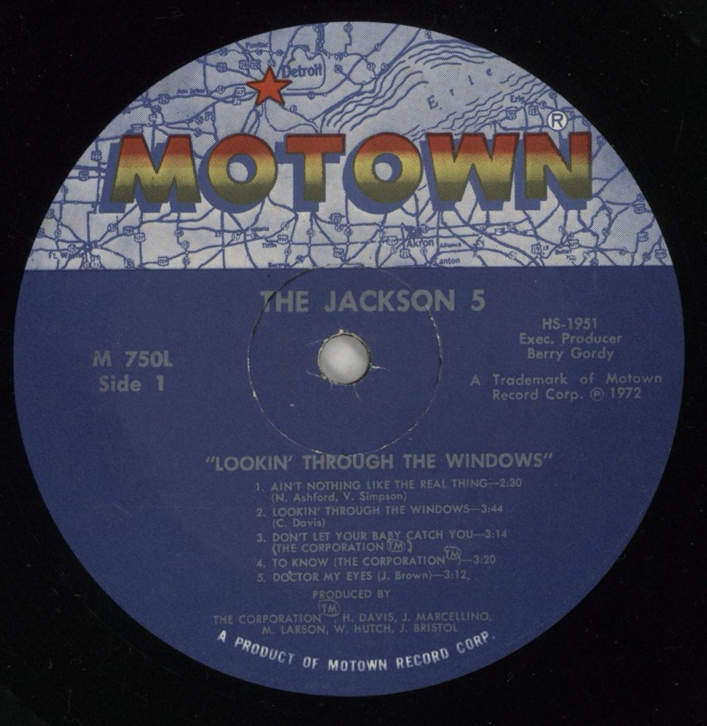 The Jackson Five Lookin' Through The Windows - EX US vinyl LP album (LP record) JKSLPLO871897